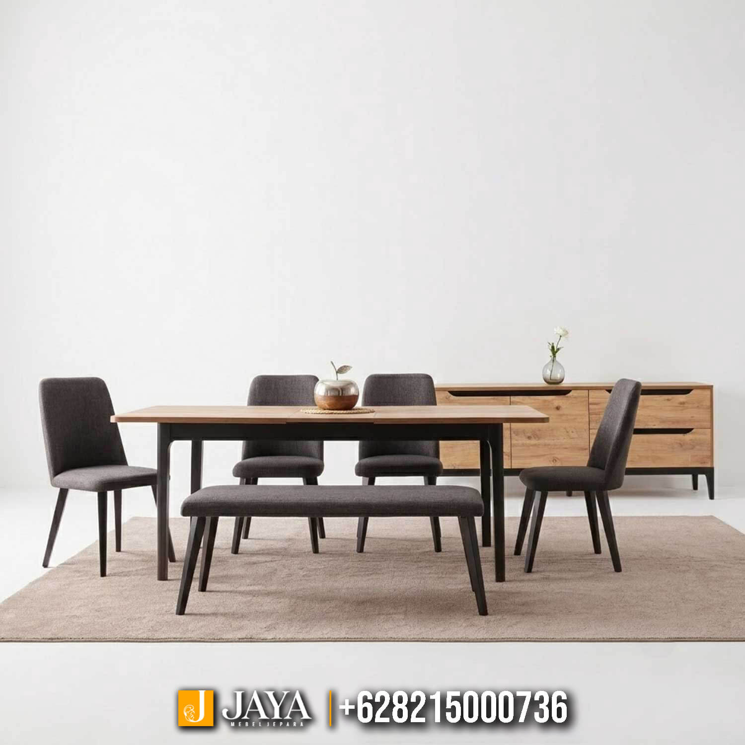 Harga Meja Makan Minimalis Jepara Kayu Jati Solid Premium JM-07 Harga Meja Makan Minimalis Jepara Kayu Jati Solid Premium JM-07