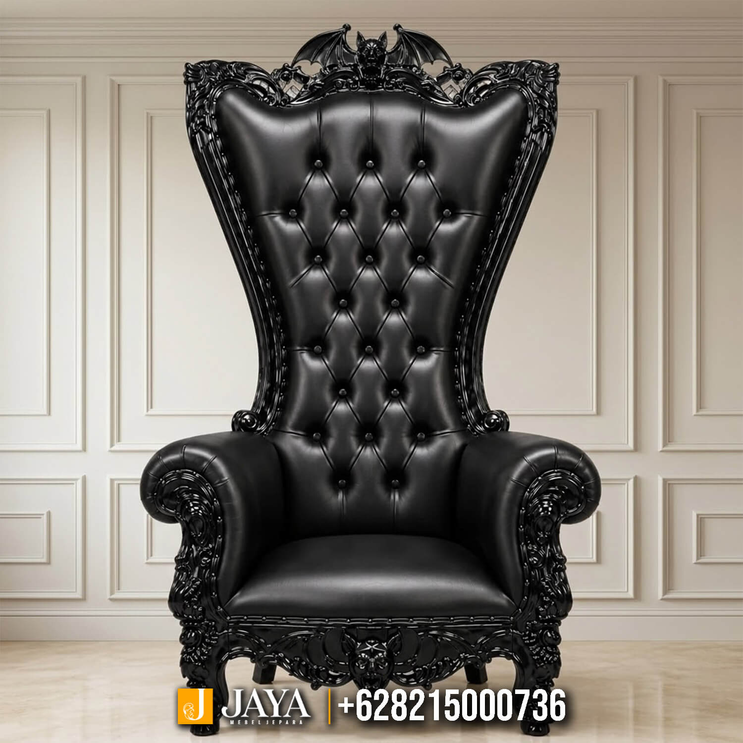 Elegant King Chair Luxury Gothic Style Furniture Mewah JM-83 Elegant King Chair Luxury Gothic Style Furniture Mewah JM-83