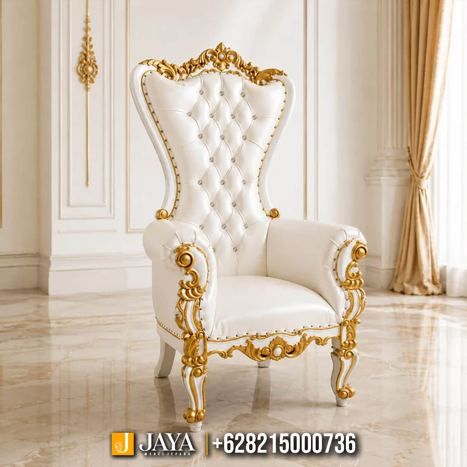 Royal Queen Chair Design Furniture Jepara Terbaru JM-80 Royal Queen Chair Design Furniture Jepara Terbaru JM-80