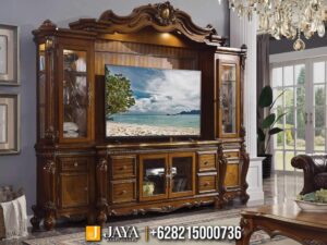 Bufet TV Mewah Klasik Ukir Jepara Premium JM-60