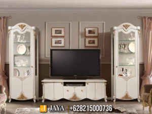 Bufet TV Mewah Valerie Solid Duco Ukiran Cantik JF-53