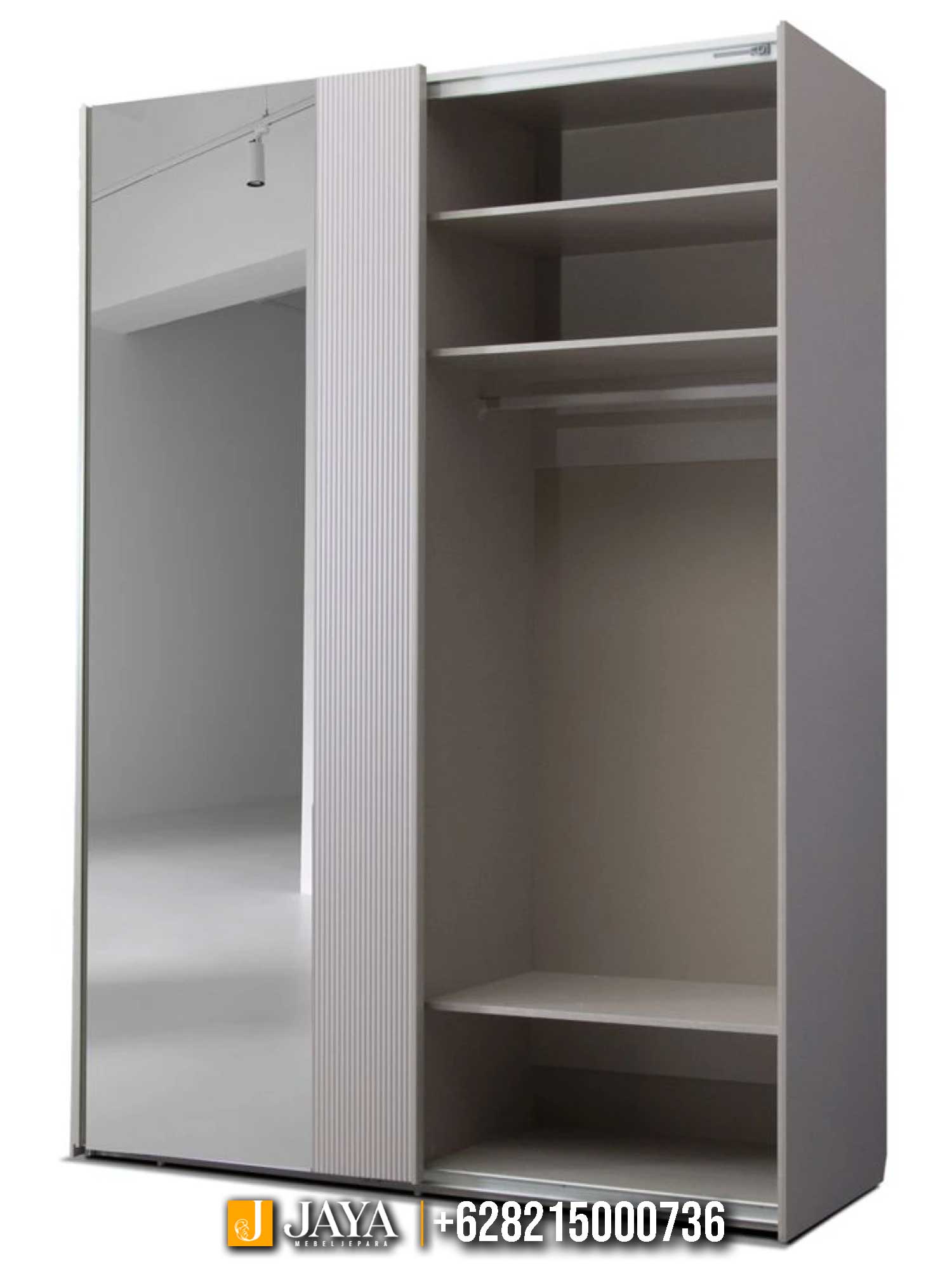 Lemari Pakaian 2 Pintu Sliding Minimalis Modern Style JM-20.1