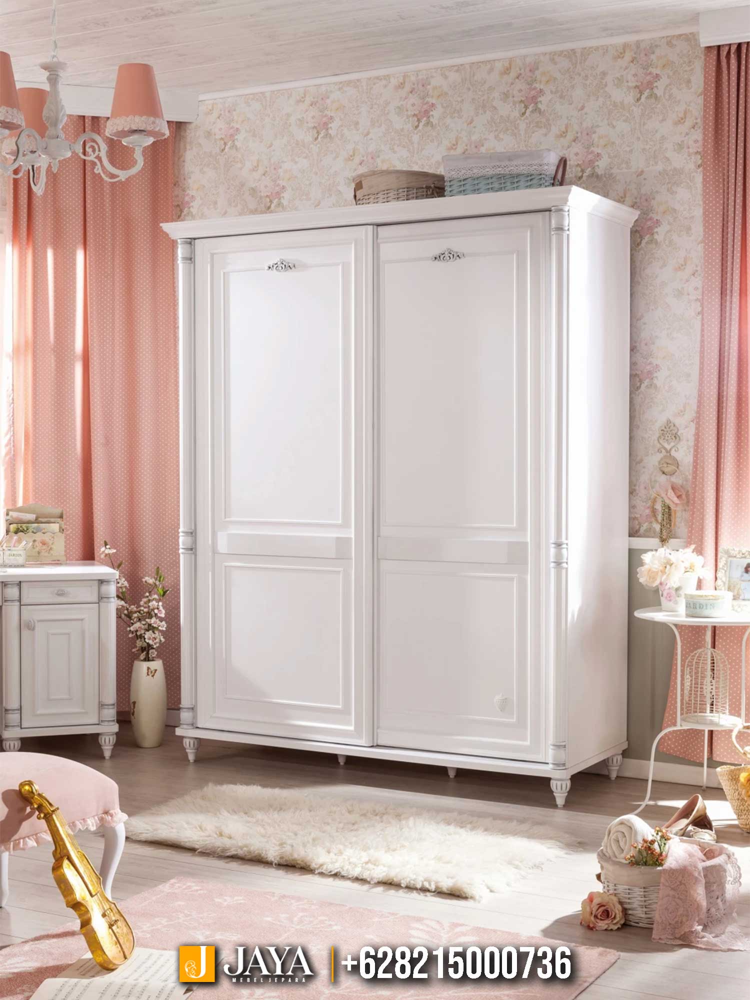 Lemari Pakaian Minimalis Pintu Sliding Solid Duco JM-17.1