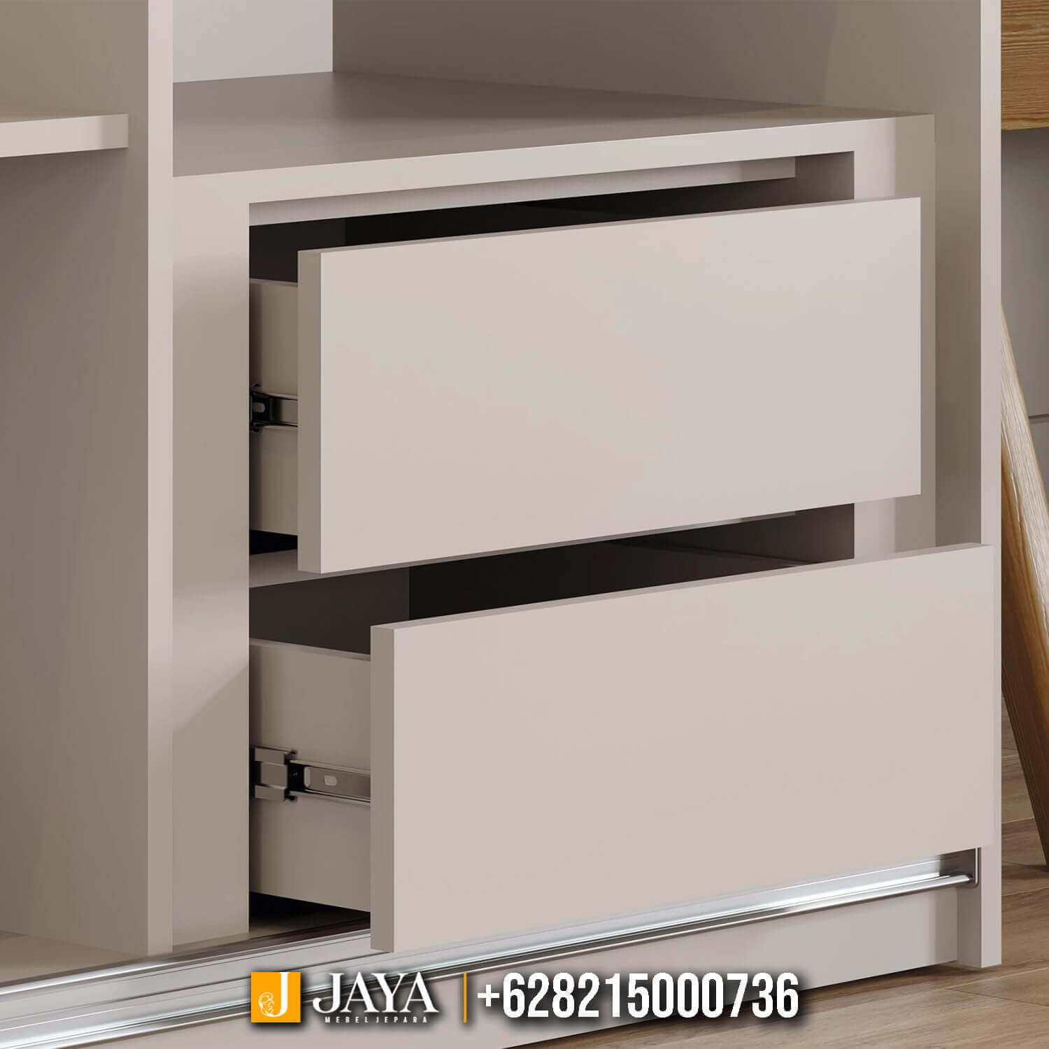 Lemari Pakaian Pintu Geser Minimalis Solid Duco Color JM-18.2