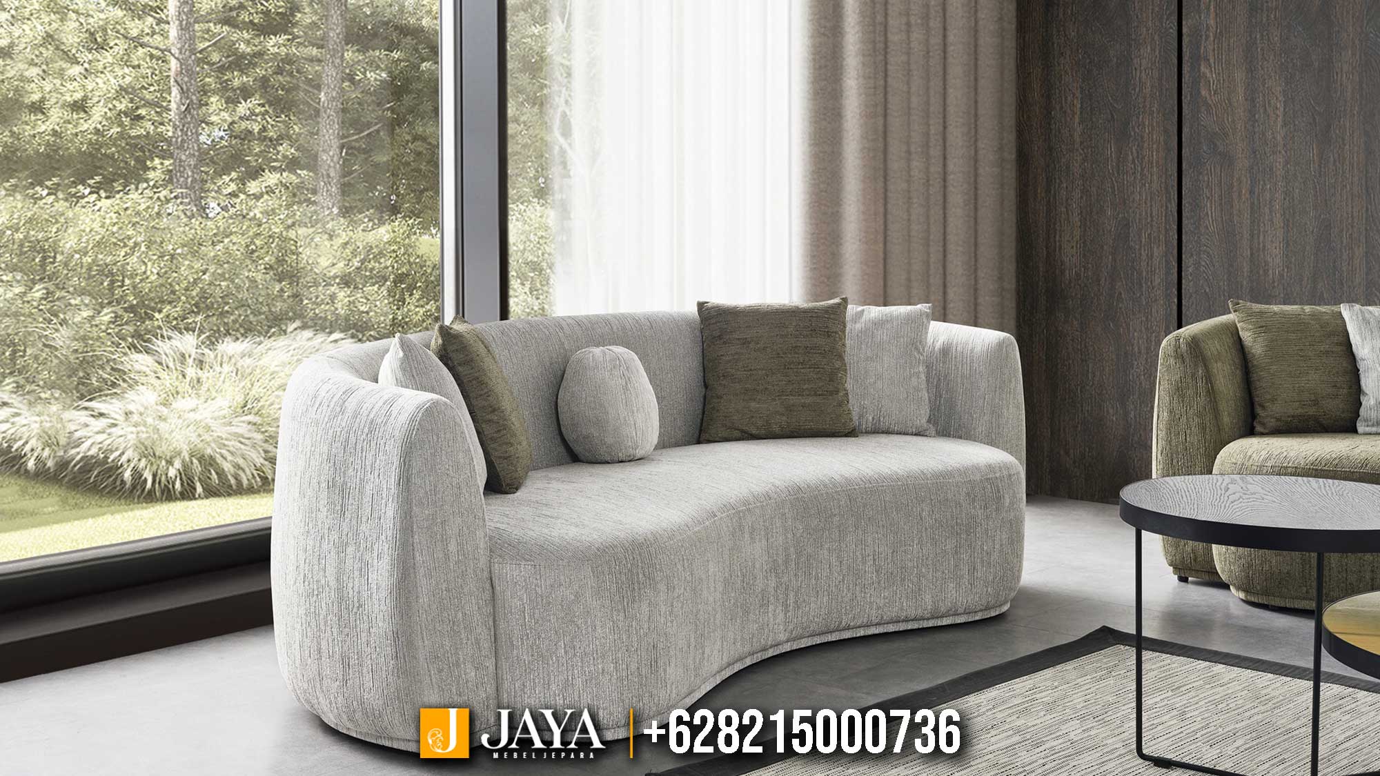 Sofa Tamu Minimalis Aura Curved Luxury Edition JM-50.1