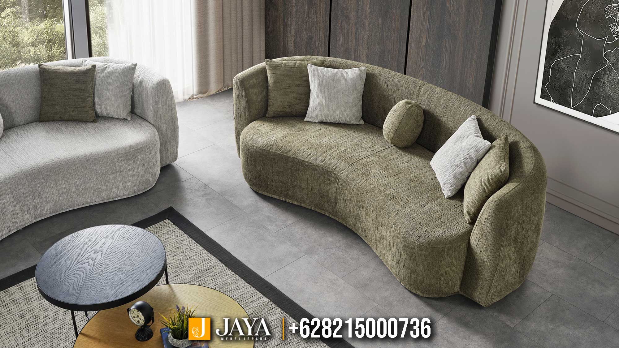 Sofa Tamu Minimalis Aura Curved Luxury Edition JM-50.2