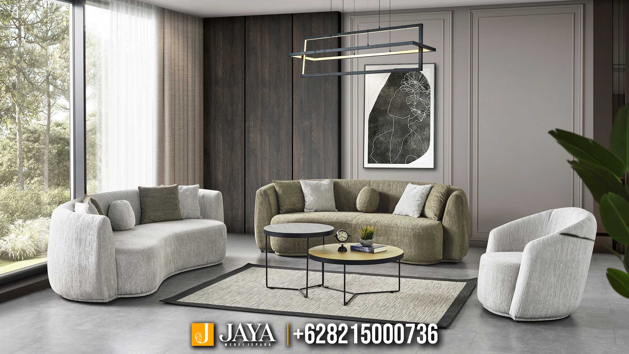 Sofa Tamu Minimalis Aura Curved Luxury Edition JM-50 Sofa Tamu Minimalis Aura Curved Luxury Edition JM-50