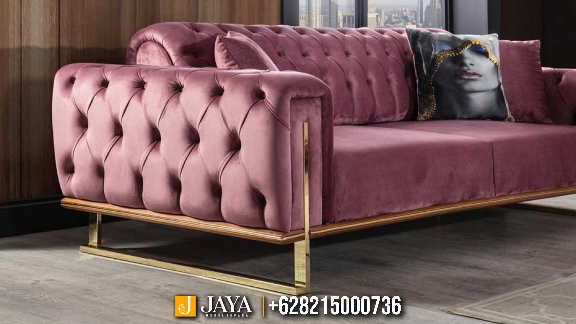 Sofa Tamu Minimalis Jepara Majestic Rose Sofa JM-28