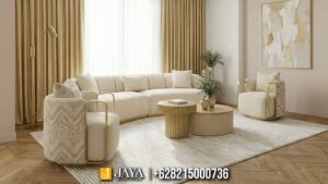 Sofa Tamu Minimalis Jepara Terbaru Modern Stainless JM-24