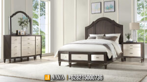 Kamar Set Minimalis Mewah Jepara Two-Tone JM-116