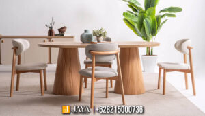 Set Meja Makan Minimalis Japandi Style JM-121