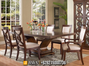 Set Meja Makan Minimalis Jati Classic European Luxury JM-71