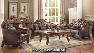 Set Sofa Mewah Klasik Ukiran Jepara Bellagio Luxury Design JM-68