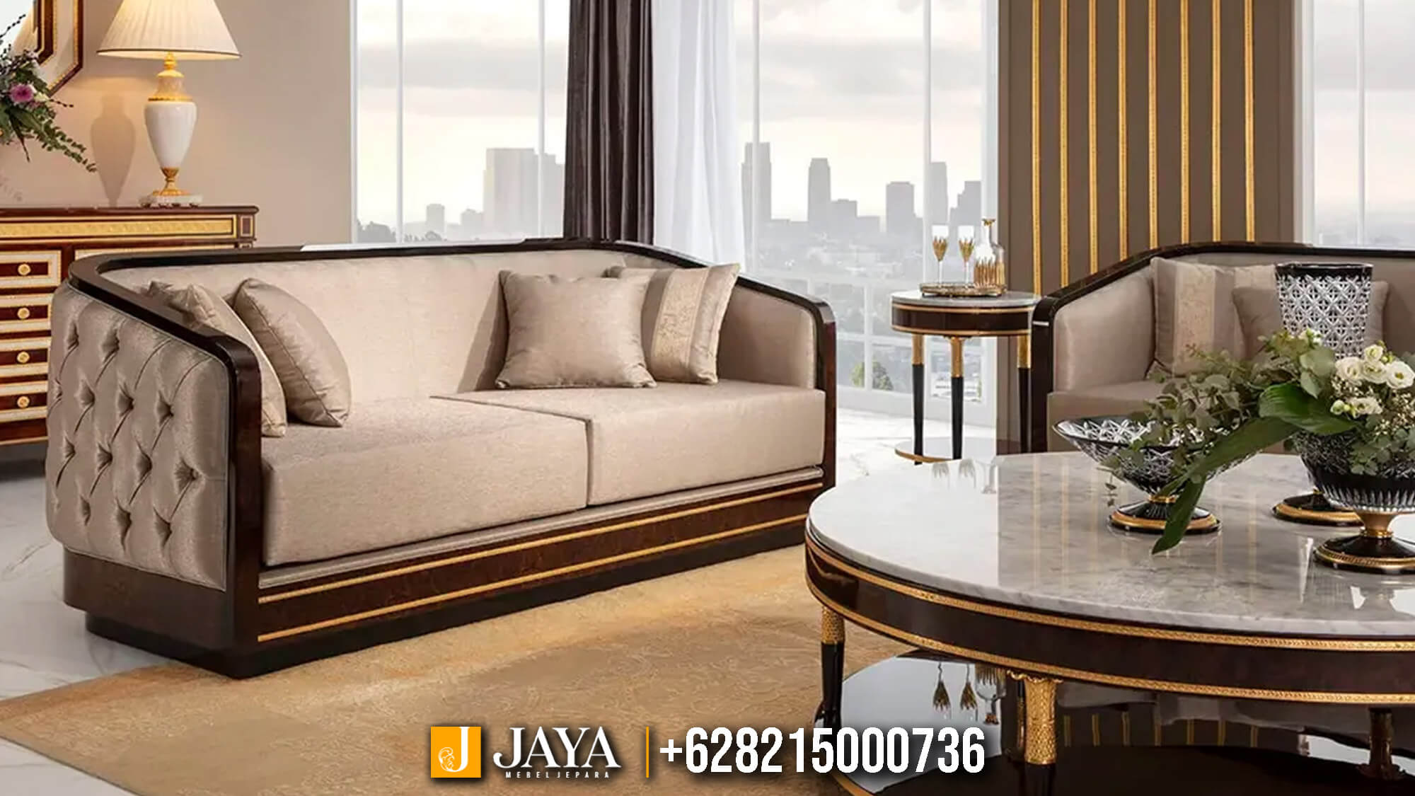 Set Sofa Tamu Minimalis Modern Milano Luxury JM-87.1