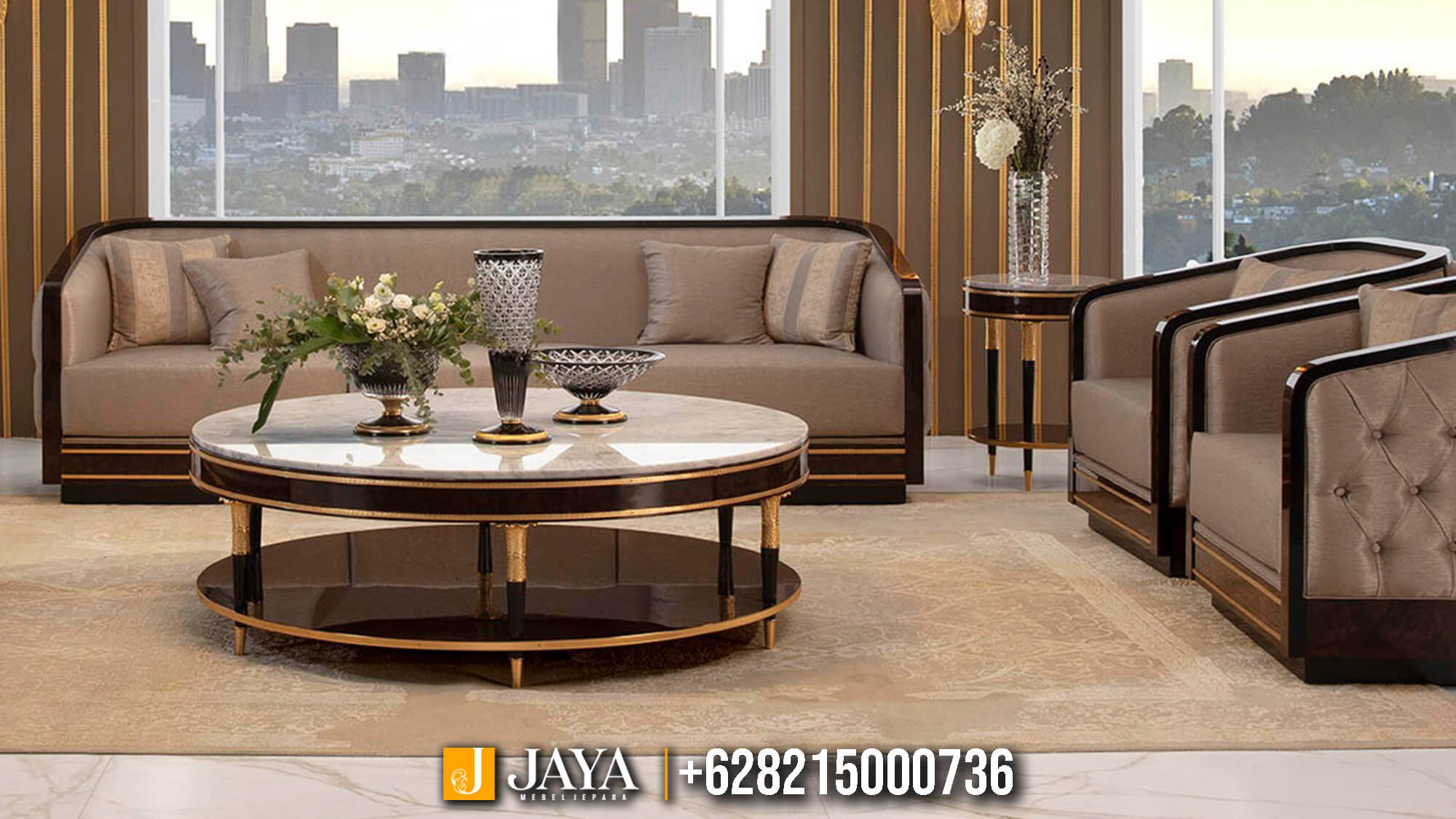 Set Sofa Tamu Minimalis Modern Milano Luxury JM-87.2