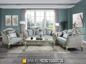 Set Sofa Tamu Mewah Jepara Qunsia Luxury Silver JM-139