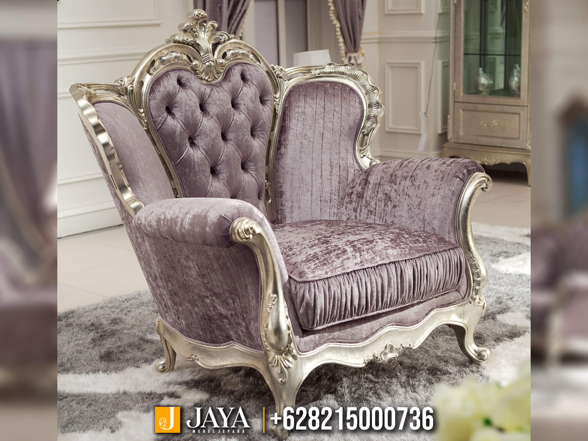 Sofa Tamu Jepara Royal Amethyst Luxury Edition JM-140.2
